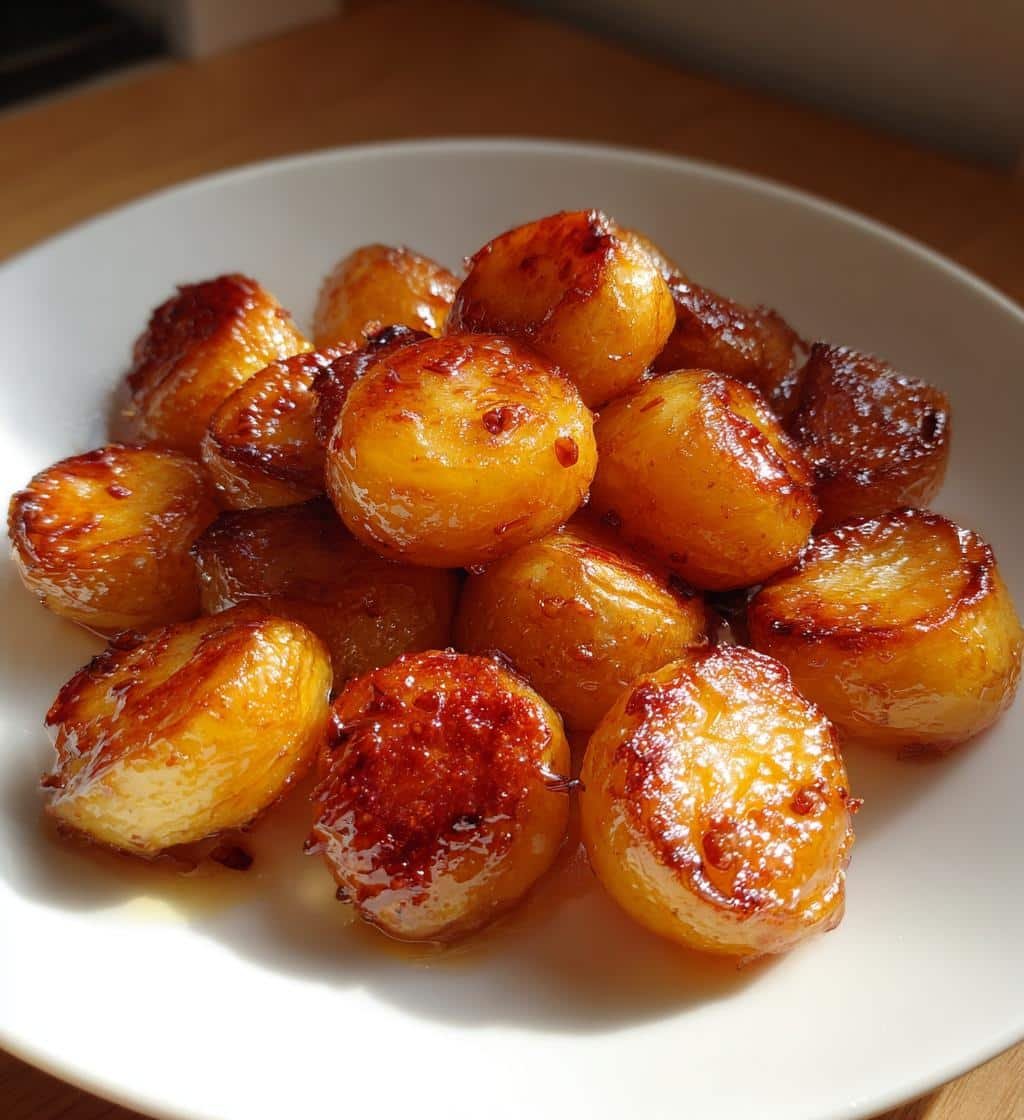 Healthy Easy Air Fryer Honey Garlic Glazed Potatoes