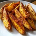 Healthy Easy Air Fryer Potato Wedges (Seasoned)