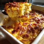 Healthy Easy Bacon Egg and Cheese Biscuit Bake