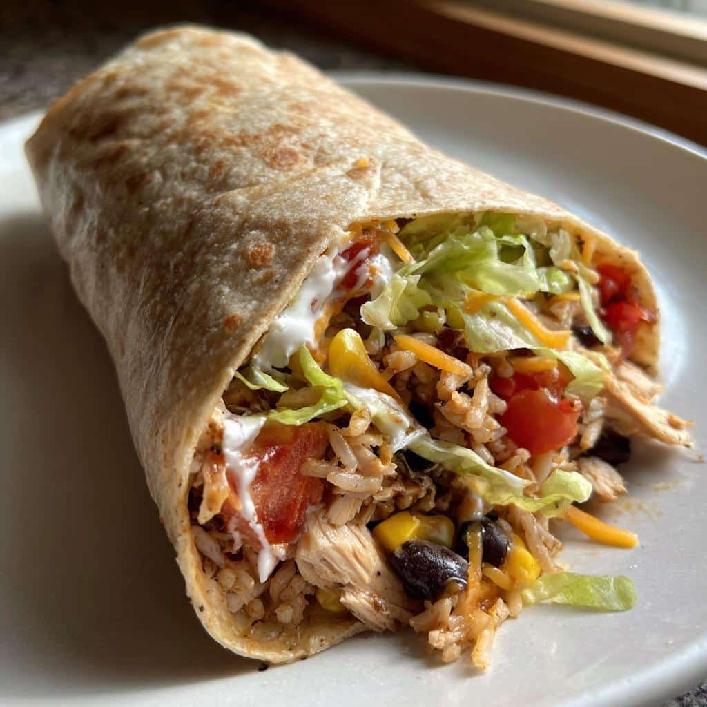 Healthy Easy Chicken Burrito Recipe - detail 1