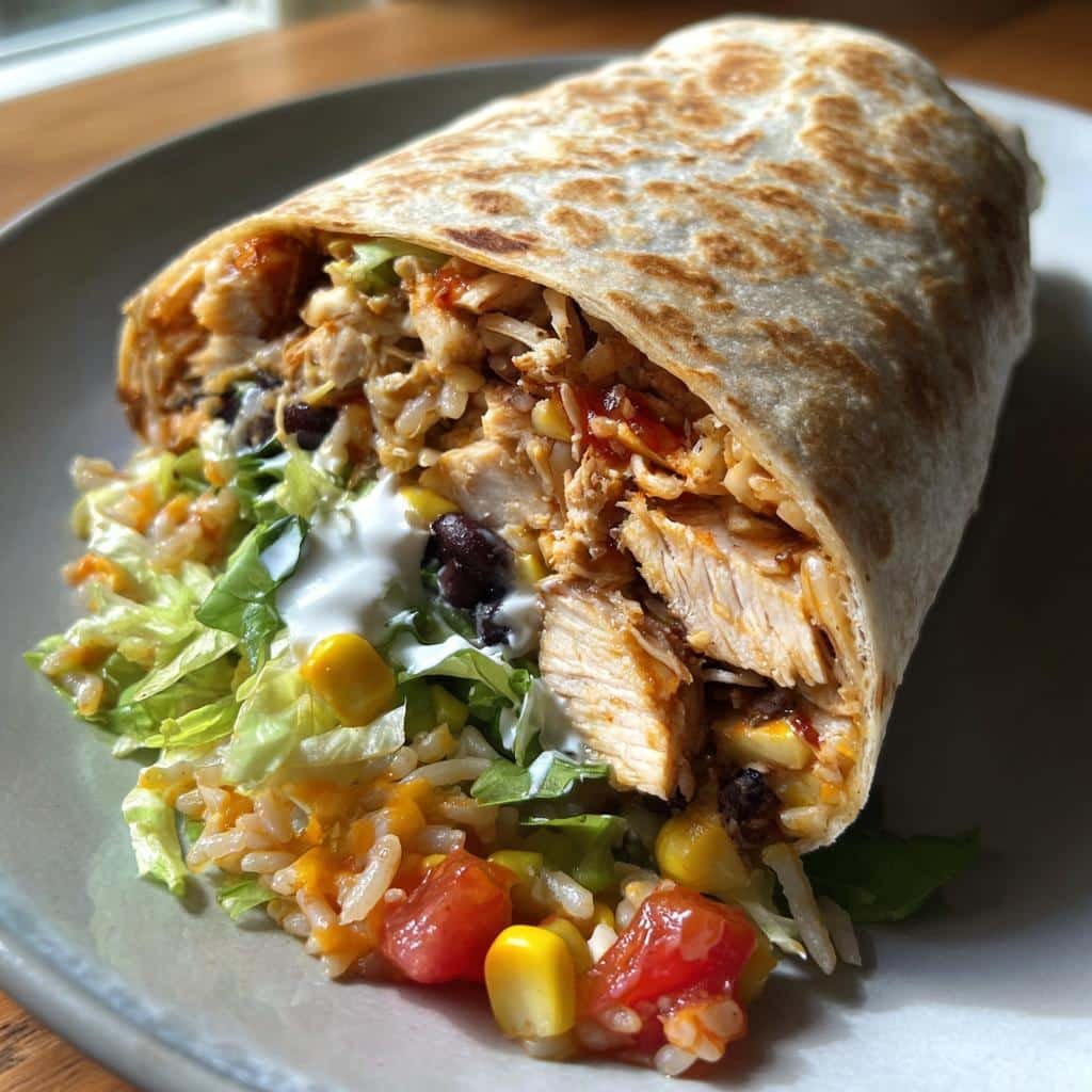 Healthy Easy Chicken Burrito Recipe