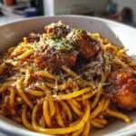 Healthy Easy Crockpot Pasta And Meatballs