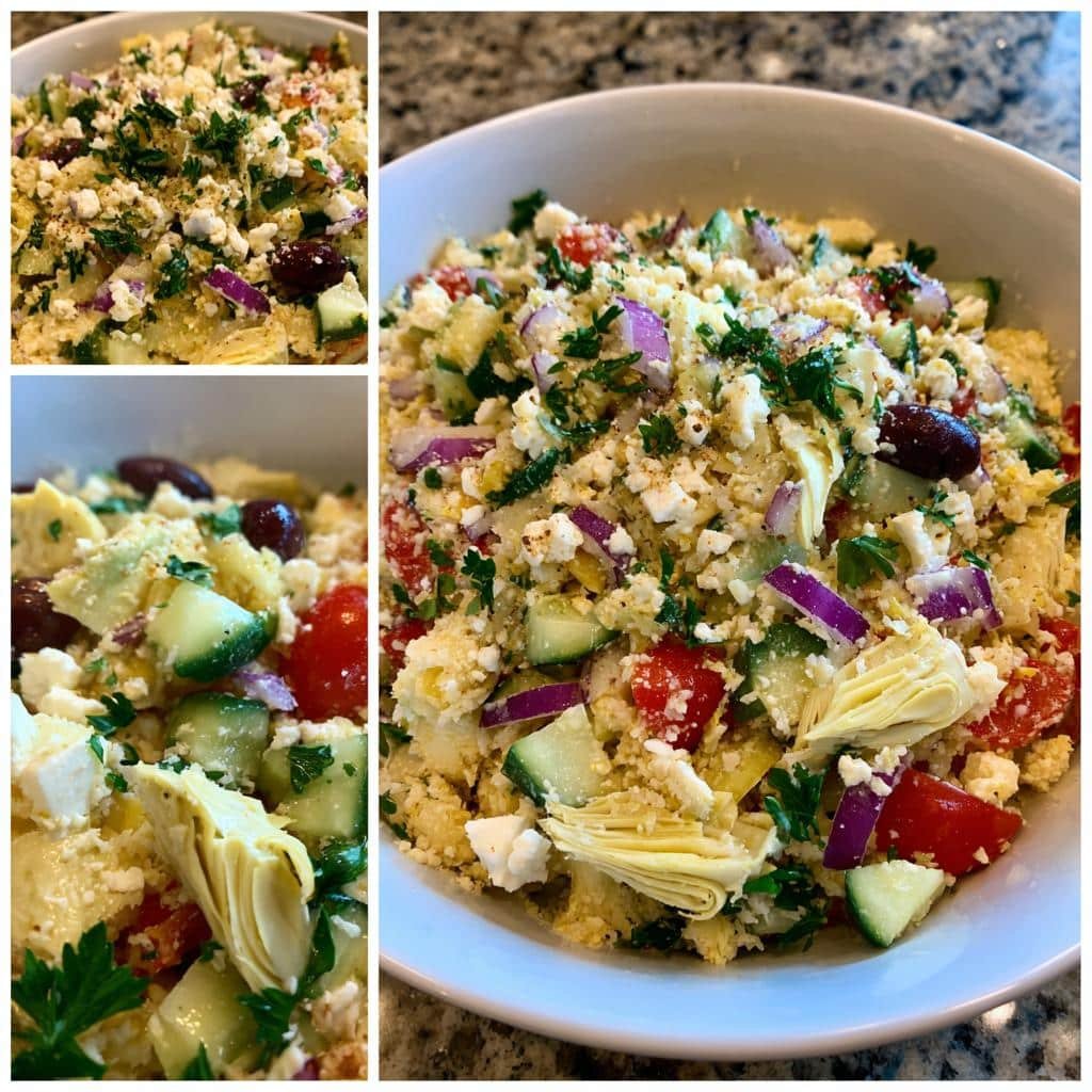 Healthy Easy Greek Artichoke Cauliflower Rice Salad 4 Healthy Easy Greek Artichoke Cauliflower Rice Salad - detail 1