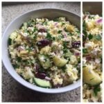 Healthy Easy Greek Artichoke Cauliflower Rice Salad
