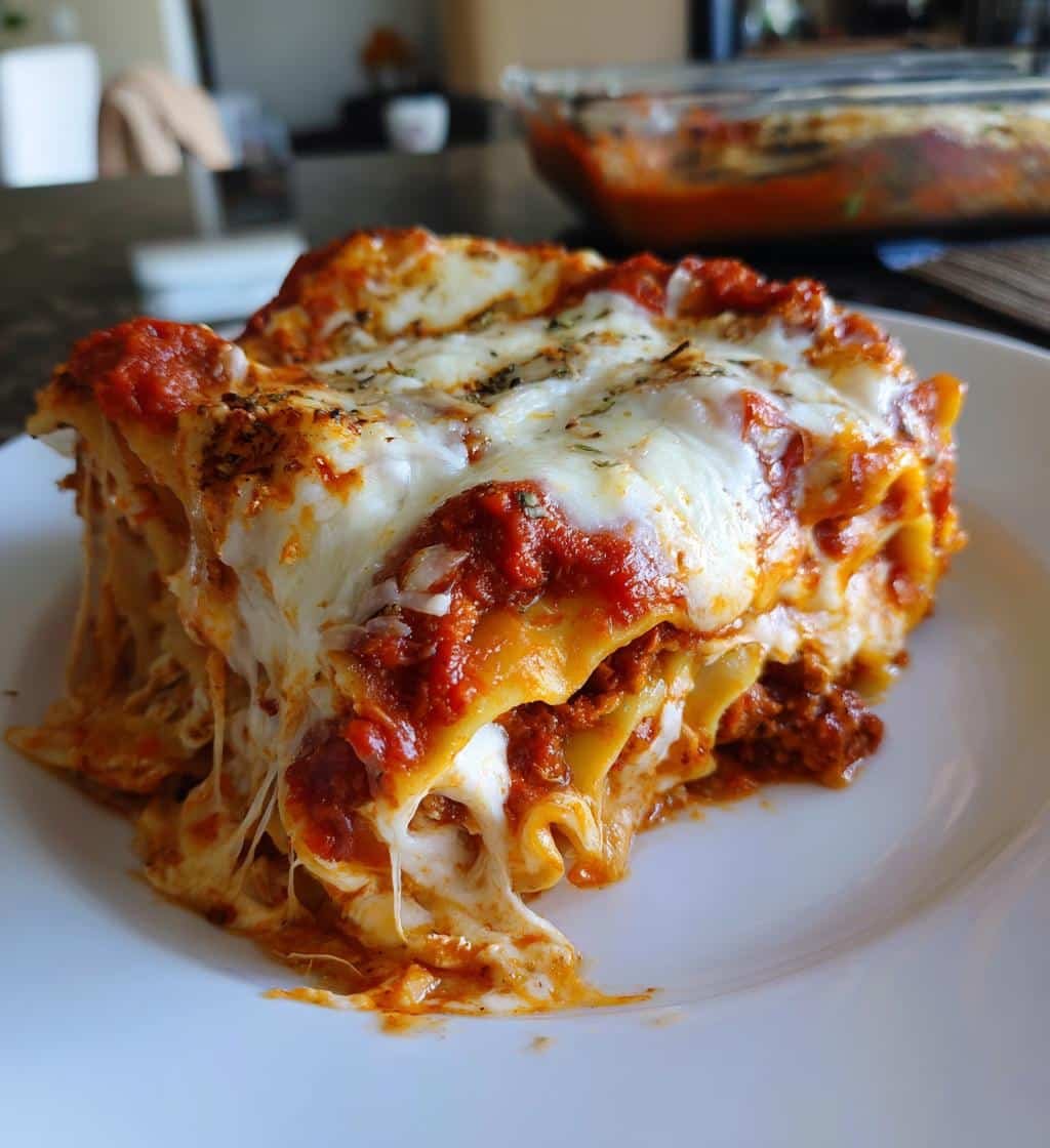 Healthy Easy Roasted Red Pepper Lasagna - detail 1