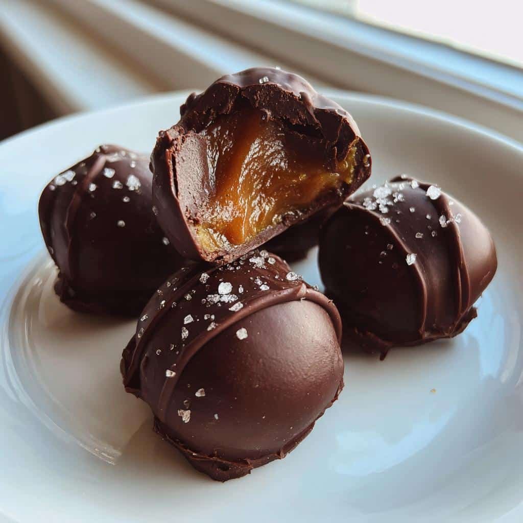 Healthy Easy Salted Caramel Truffles - detail 1