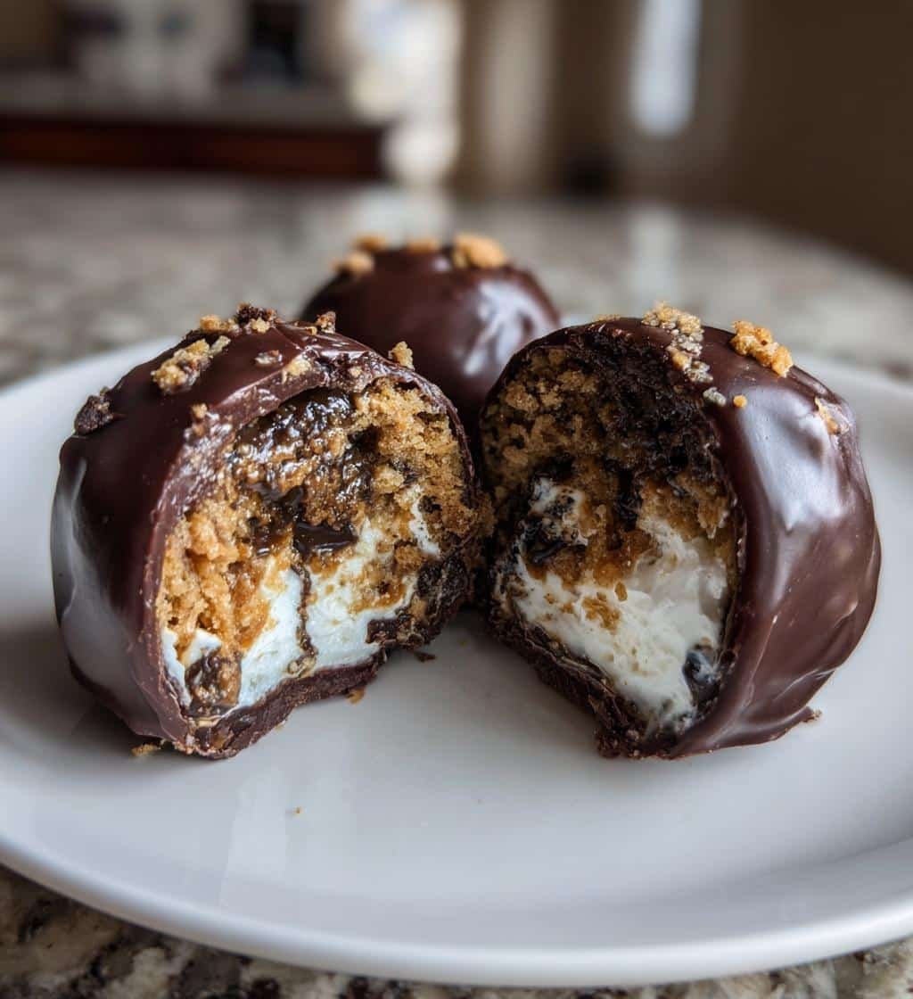 Healthy Easy S'mores Chocolate Bombs - 5-Minute Bliss! 4 Healthy Easy S'mores Chocolate Bombs - detail 1