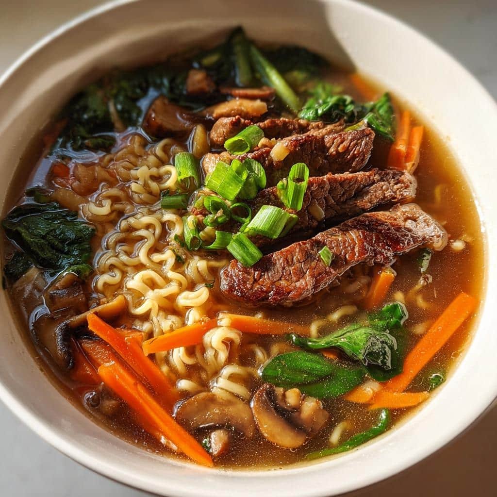 20-Minute Healthy Easy Steak Ramen Soup That Slays Hunger 4 Healthy Easy Steak Ramen Soup - detail 1