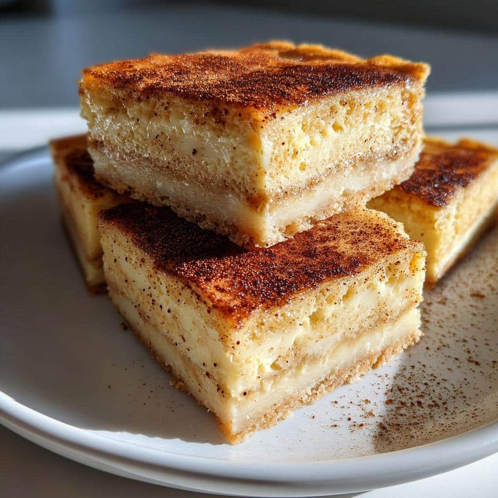 Healthy Eggnog Custard Tart Bars - detail 1