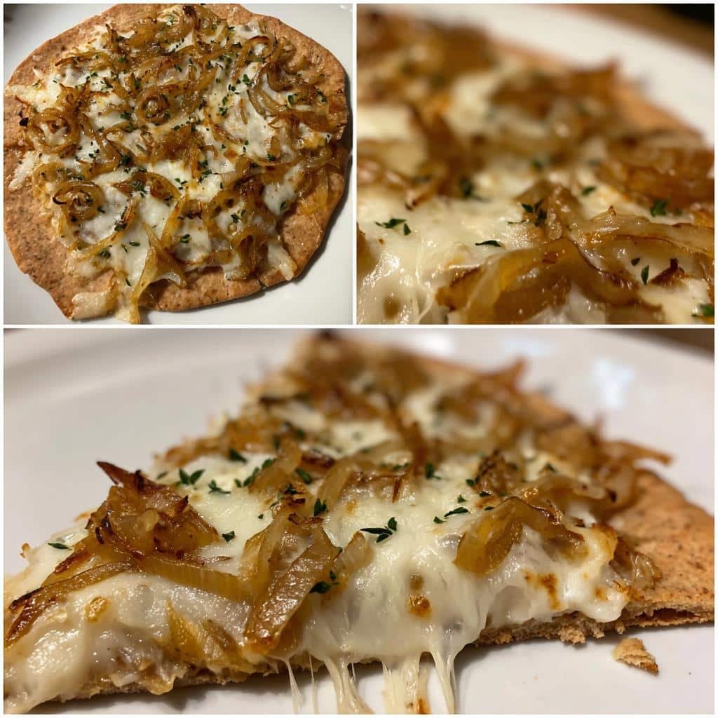 Healthy French Onion Flatbread Pizza - detail 1