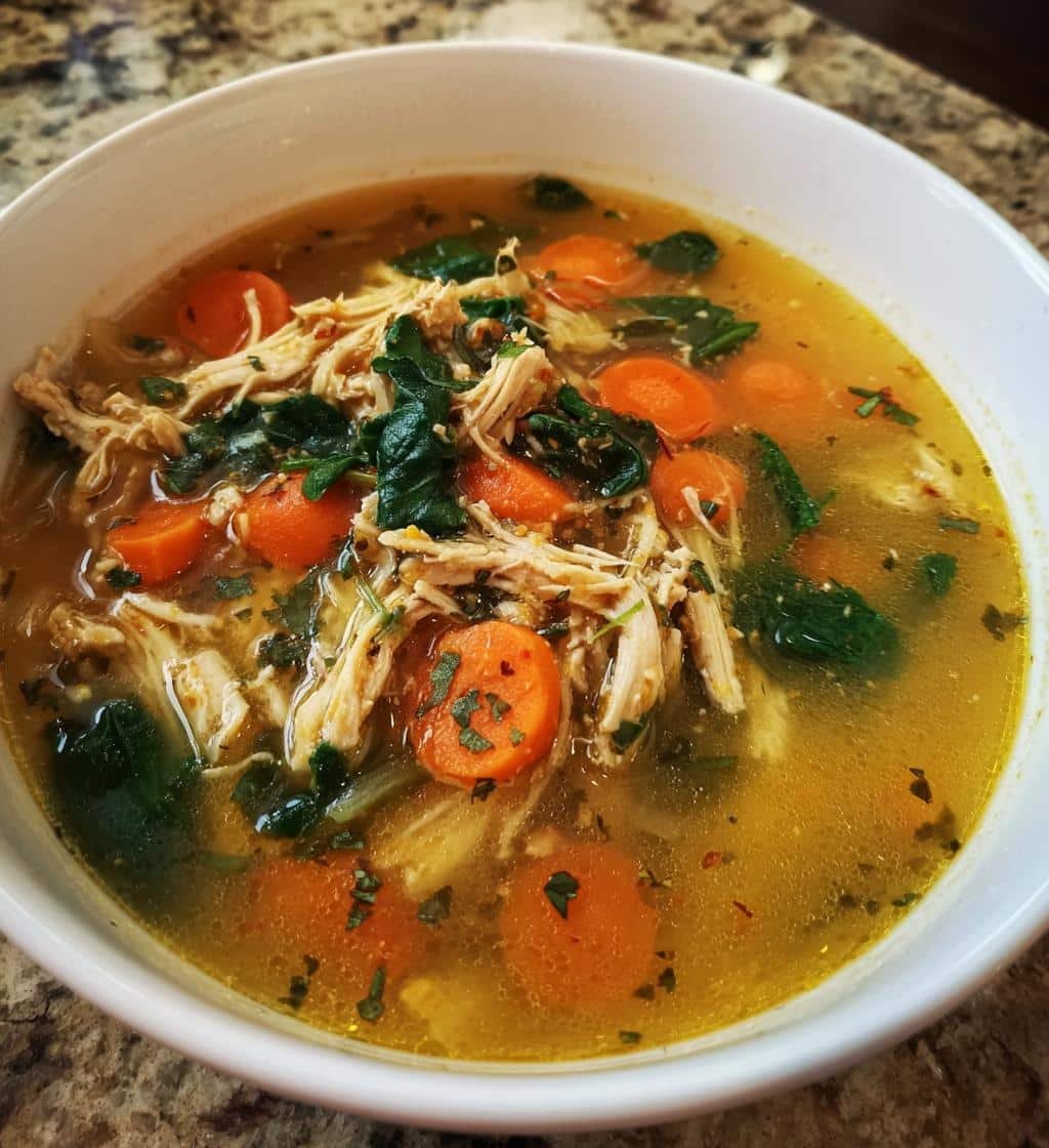 Healthy Ginger Lemon Chicken Soup - detail 1