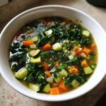 Healthy Green Tea Detox veggie Soup