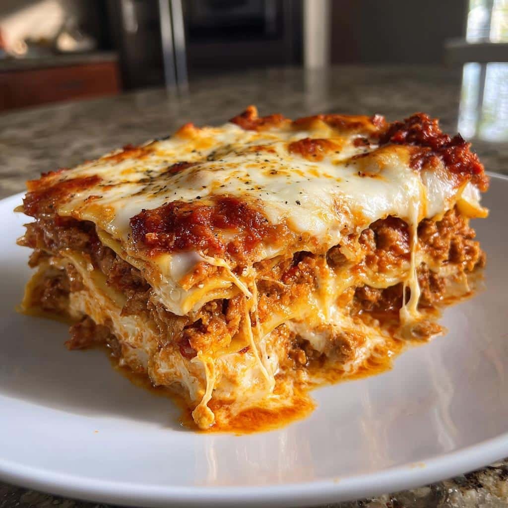 Healthy Heavenly Homemade Lasagna - detail 1