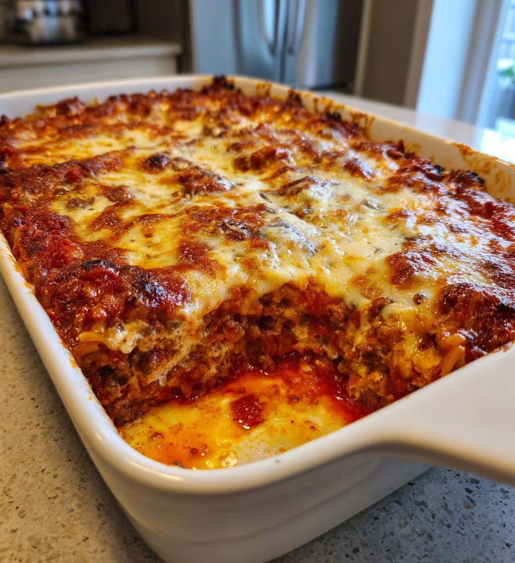 Healthy Homemade Keto Italian Ground Beef Casserole - detail 1