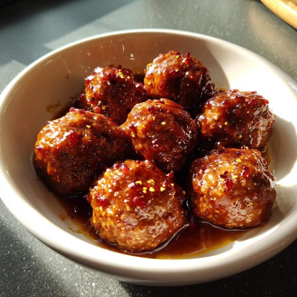 "Healthy Honey BBQ Meatballs: Irresistible 4-Hour Slow Cooker Magic" 4 Healthy Honey BBQ Crockpot Meatballs - detail 1