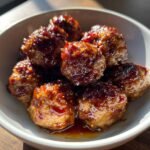 Healthy Honey BBQ Crockpot Meatballs