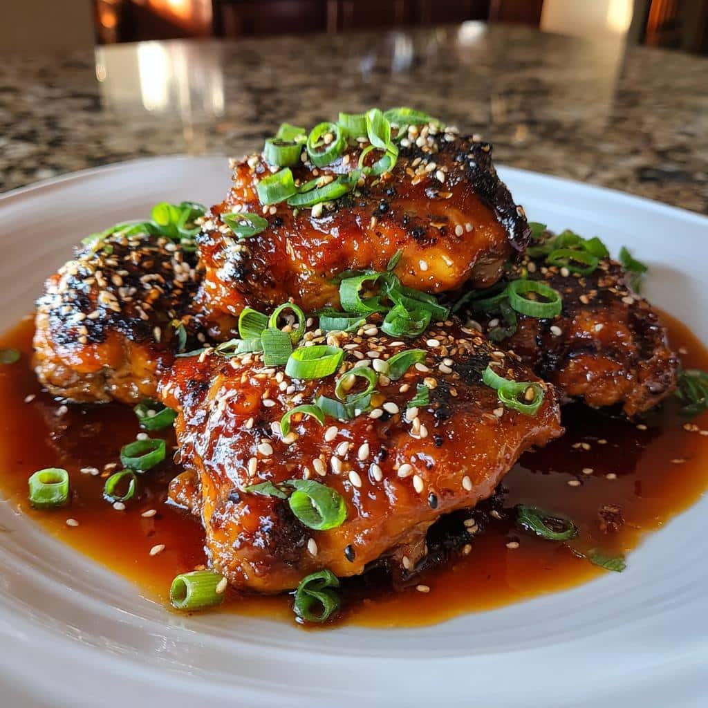 Healthy Honey Garlic Crock Pot Chicken Thight - detail 1