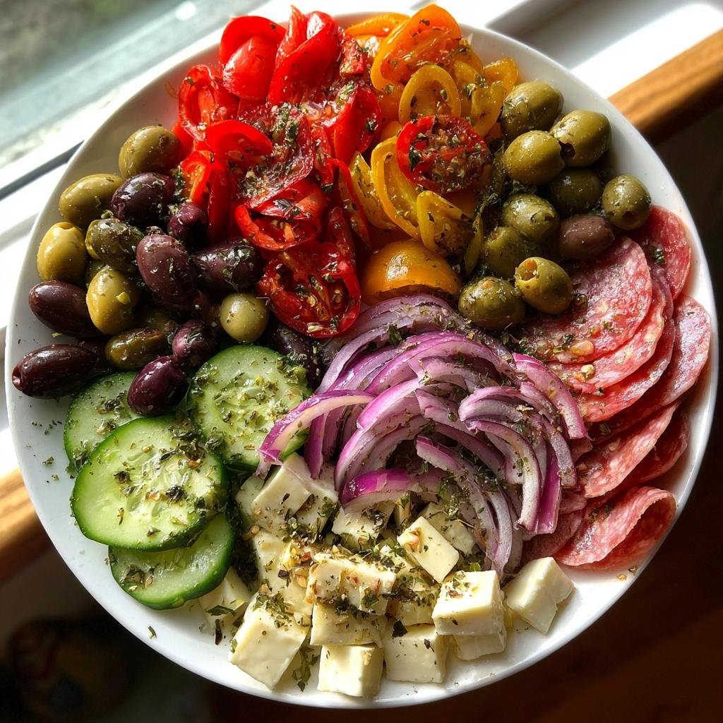 Healthy Keto Antipasto Salad Platter