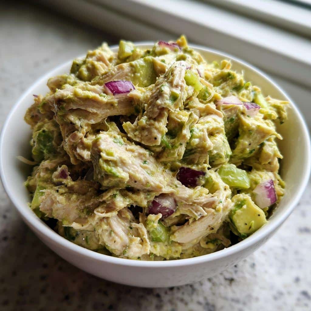 Healthy Keto Avocado Chicken Salad - detail 1