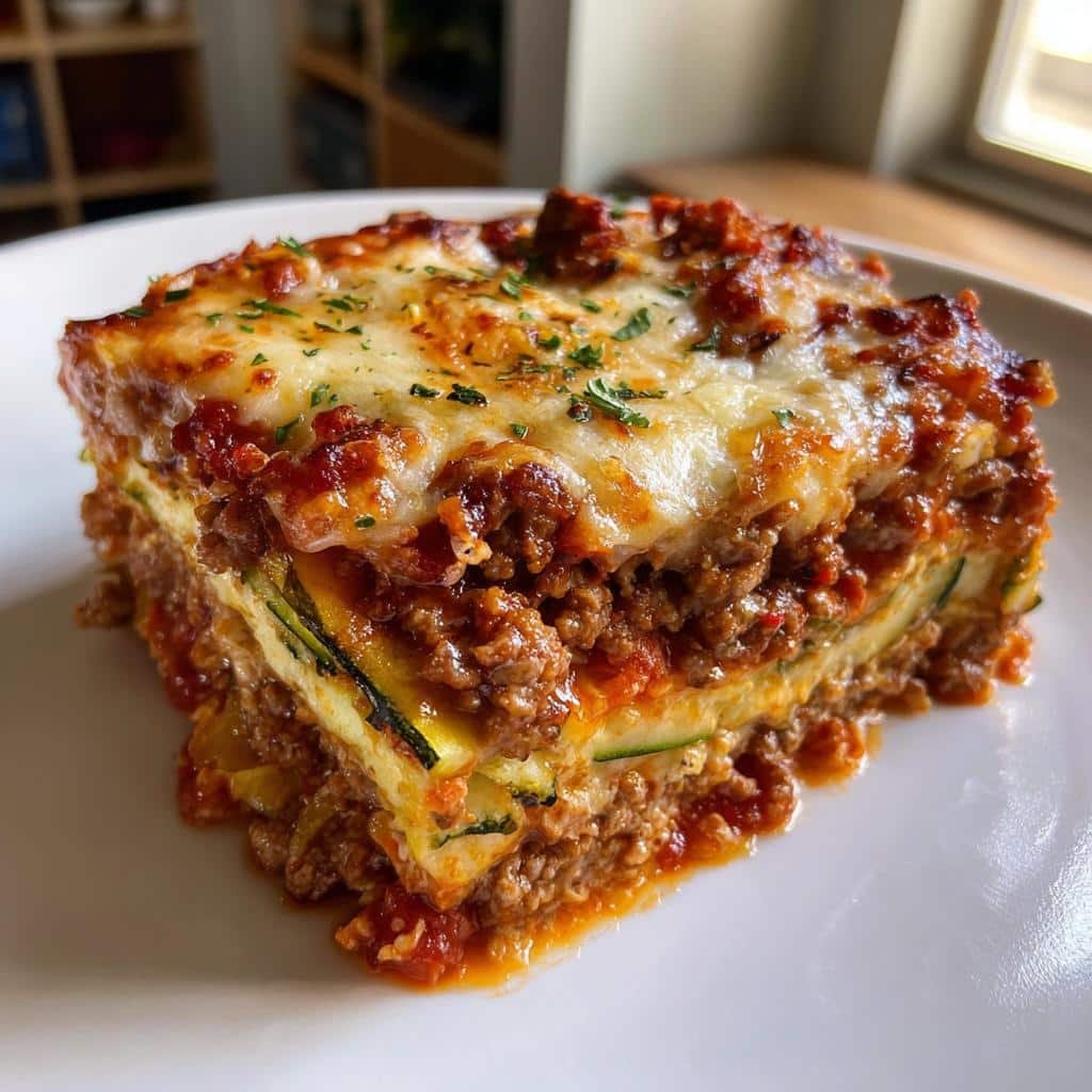 Healthy Keto Zucchini Noodle Lasagna