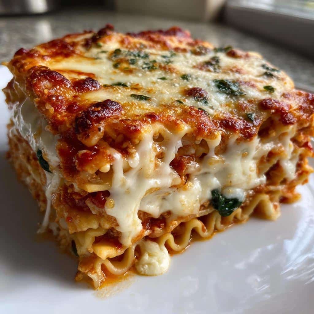 Healthy Lasagna with Fontina Cheese