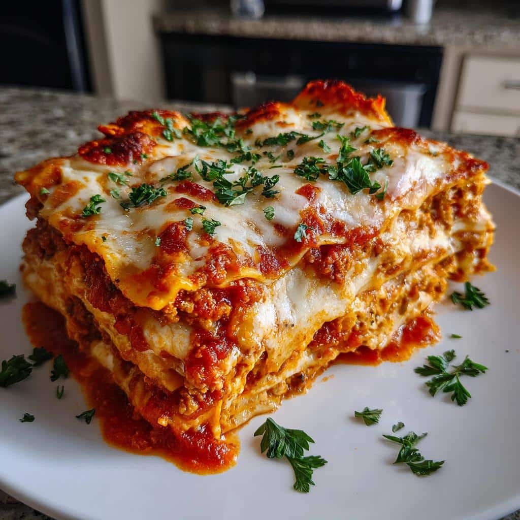 Healthy Lasagna with Homemade Marinara