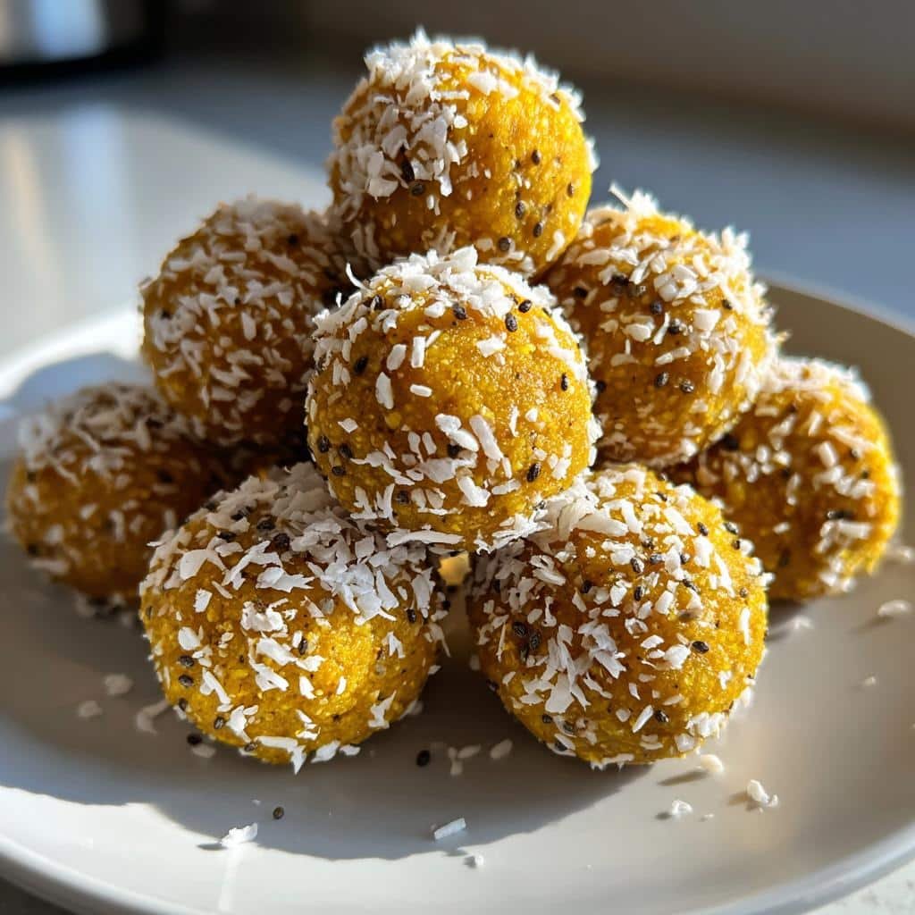 Healthy Lemon Turmeric Energy Balls - detail 1