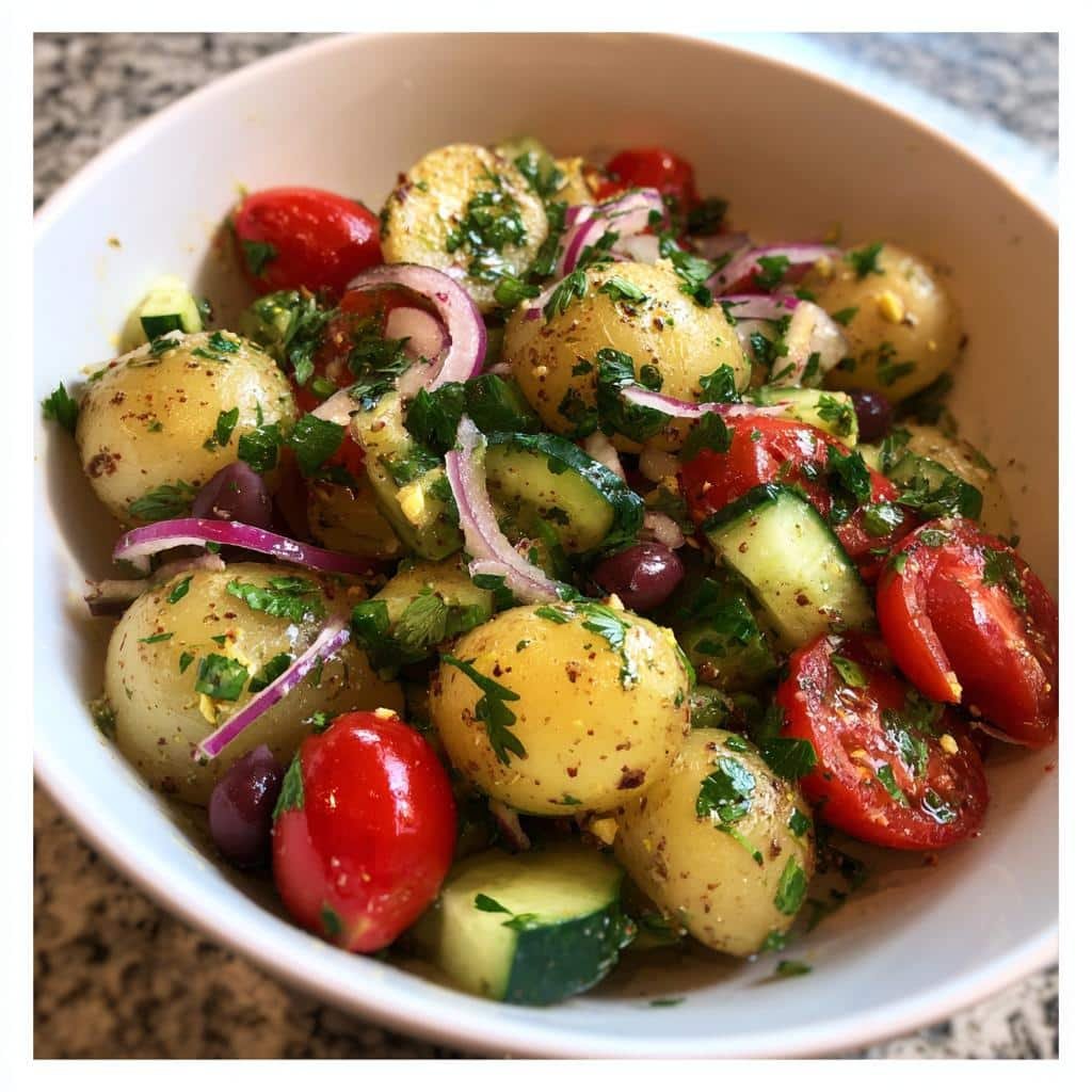 Healthy Mediterranean Potato Salad (Dairy-Free)