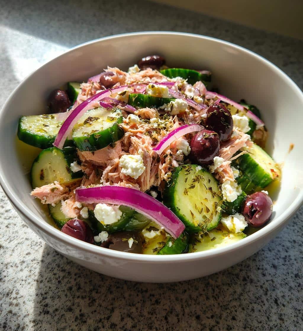 Healthy Mediterranean Tuna Salad - detail 1