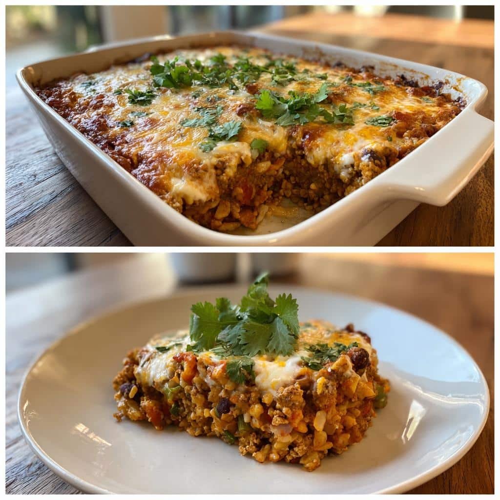 Healthy Mexican Barley Casserole with Ground Turkey in 1 Dish 4 Healthy Mexican Barley Casserole with Ground Turkey - detail 1