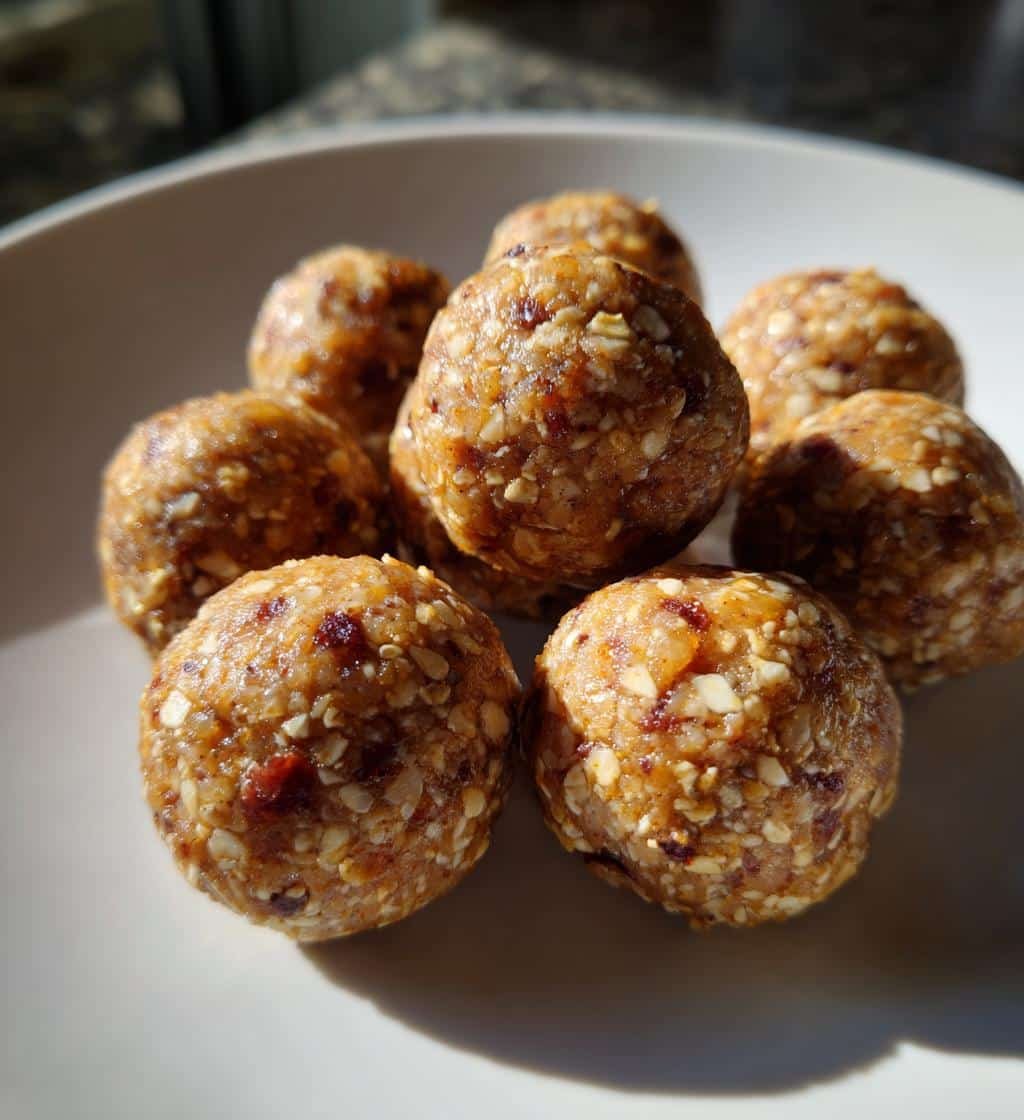 Healthy Peach Cobbler Energy Balls - detail 1