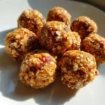 Healthy Peach Cobbler Energy Balls