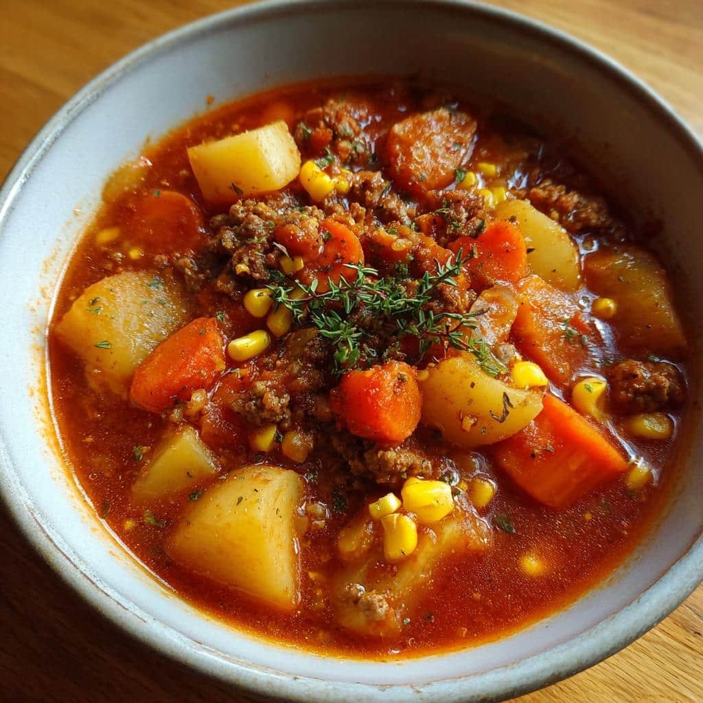 Healthy Poor Man's Stew in Crock Pot - detail 1