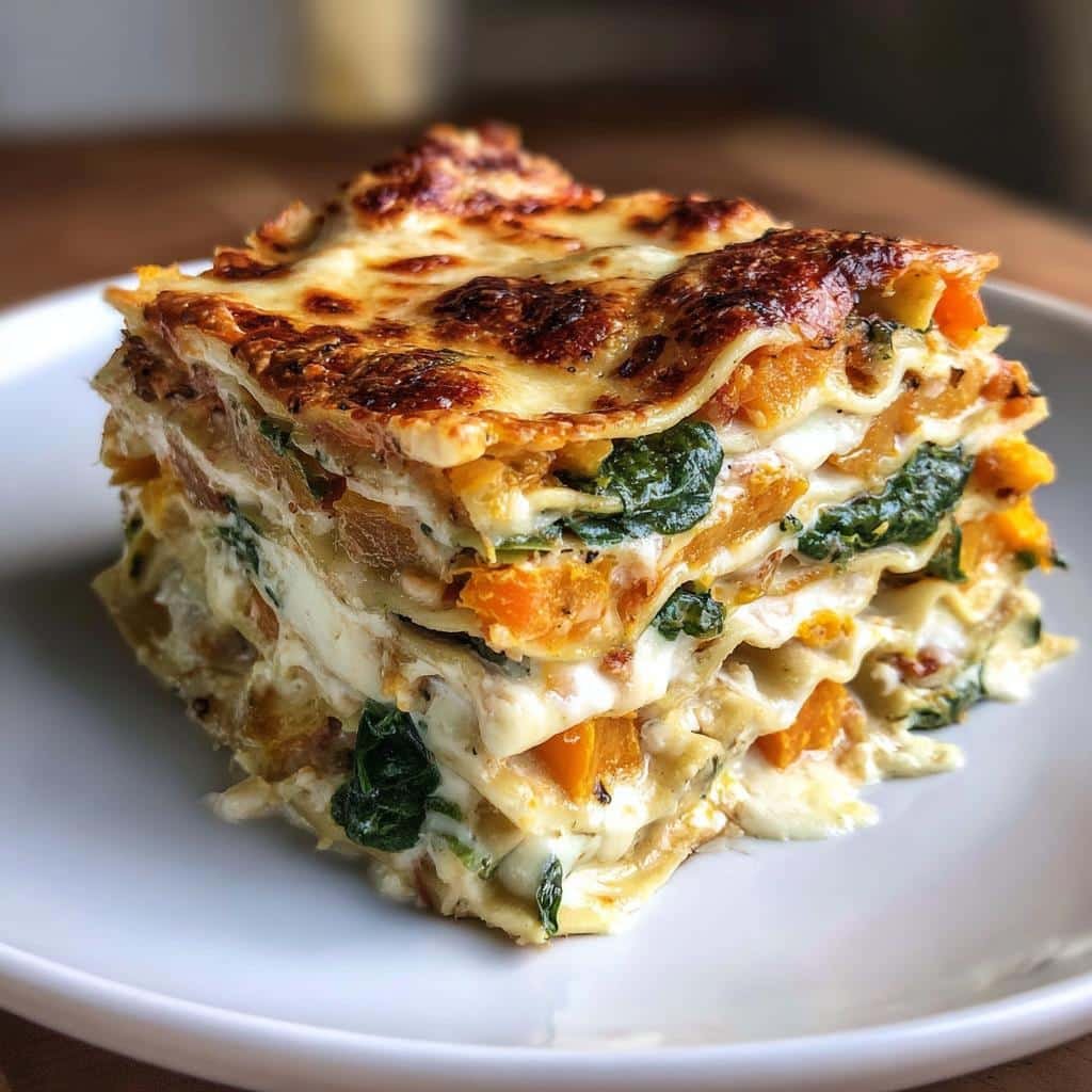 Healthy Pumpkin Butternut Squash Lasagna