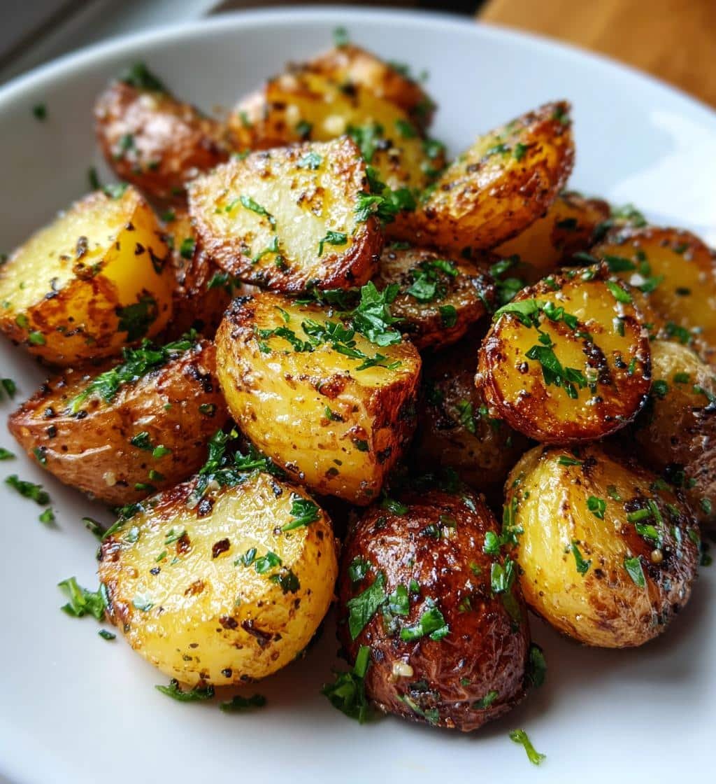 Healthy Quick 5-Ingredient Truffle Salt Potatoes