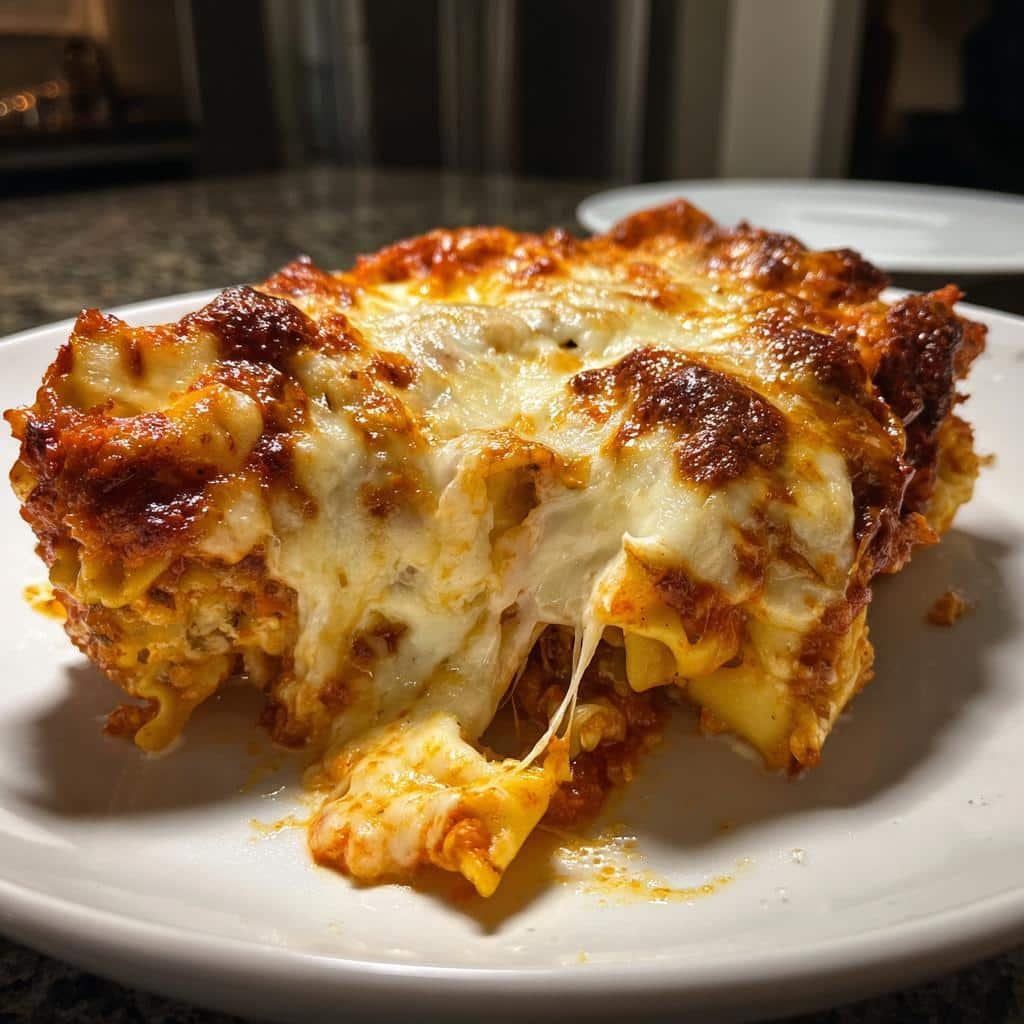 Healthy Quick Tortellini Lasagna Bake