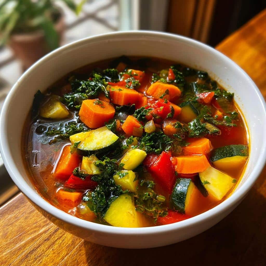 30-Minute Healthy Rainbow Vegetable Soup Recipe to Nourish Your Soul 4 Healthy Rainbow Vegetable Soup - detail 1