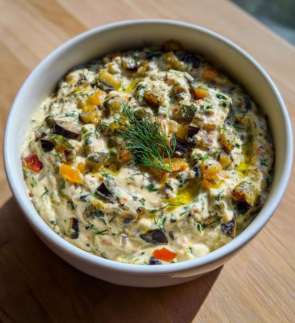 Healthy Roasted Vegetable Yogurt Dip