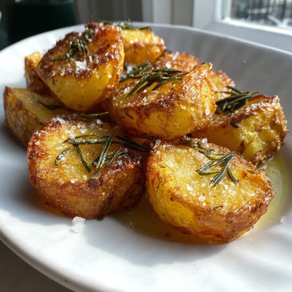 Healthy Rosemary & Sea Salt Crispy Potatoes - detail 1