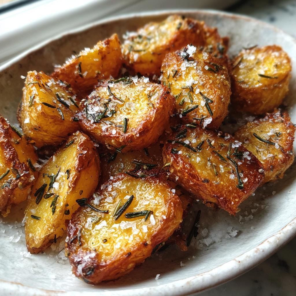 Healthy Rosemary & Sea Salt Crispy Potatoes