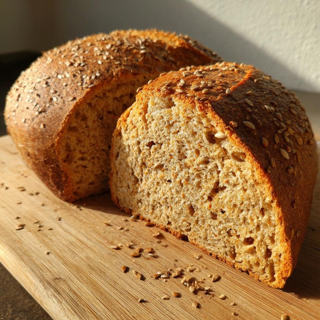 Healthy Sesame & Flax Whole Wheat Bread - detail 1