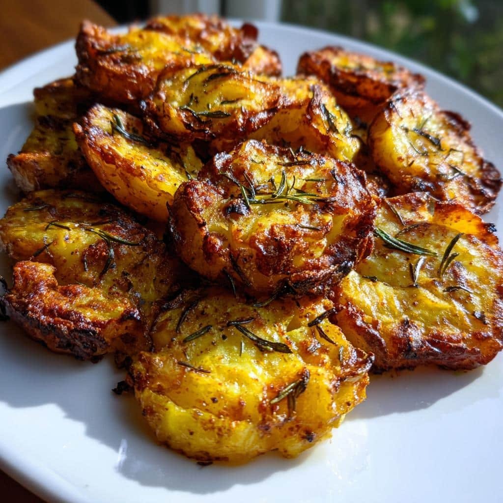 Healthy Smashed Roasted Potatoes with Crispy Edges - detail 1