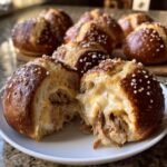 Healthy Smoked Brisket & Beer Cheese Pretzel Bombs