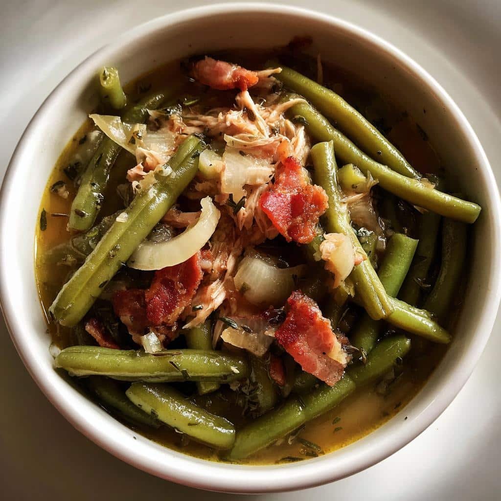 Healthy Southern Crockpot Green Beans Recipe - detail 1