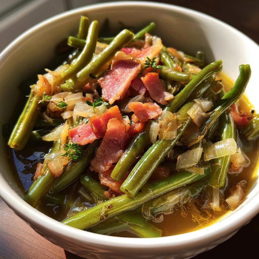 Healthy Southern Crockpot Green Beans Recipe