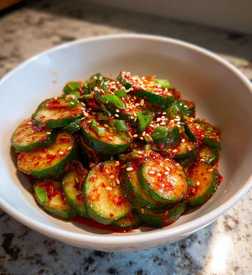 Healthy Spicy Korean Cucumber Salad - detail 1