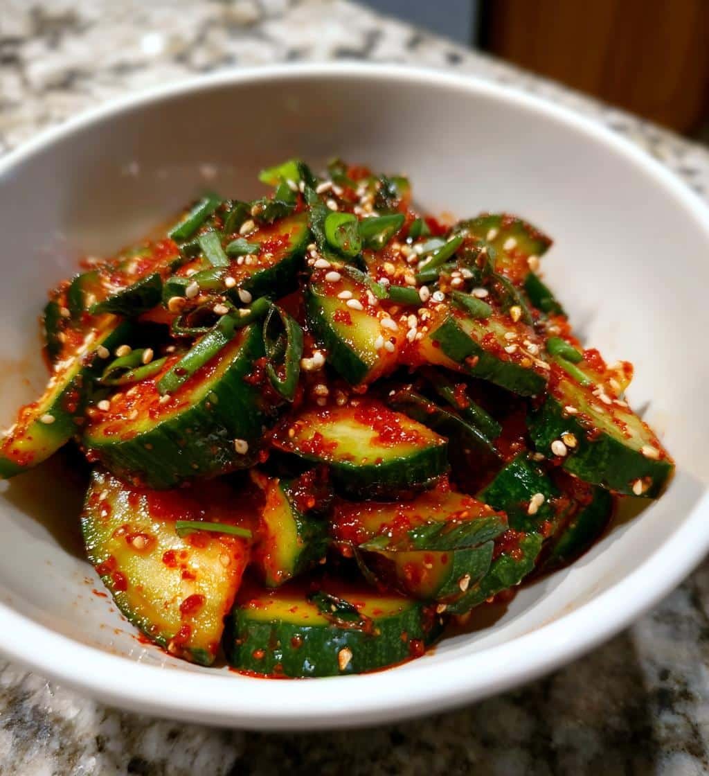 Healthy Spicy Korean Cucumber Salad