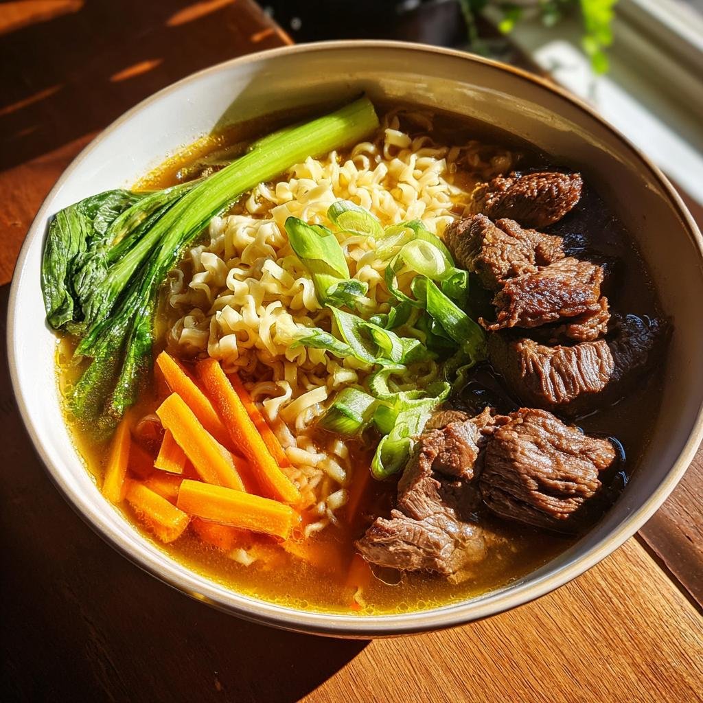 Healthy Steak Ramen Soup - detail 1