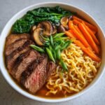 Healthy Steak Ramen Soup