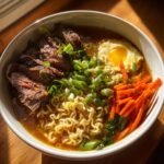 Healthy Steak Ramen Soup